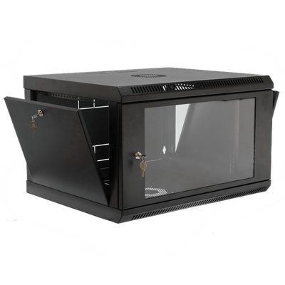 Серверный шкаф настенный 19&Prime; 6U UA-MGSW1L65B (375х600х500 мм) черный 77783321 фото