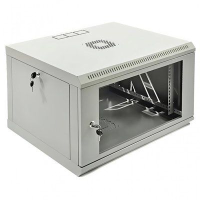 Серверный шкаф настенный 19&Prime; 6U UA-MGSW1L65G (375х600х500 мм) серый 77783322 фото