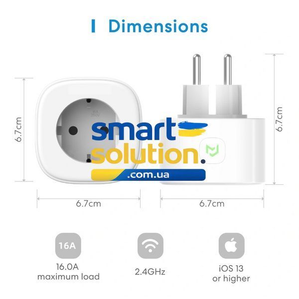 Набор умных Wi-Fi розеток Meross MSS210HKKIT(EU) 57597 фото