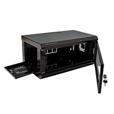 Серверный шкаф настенный 19&rdquo; 4U UA-MGSWA435B (284х600х350 мм) черный 77783328 фото