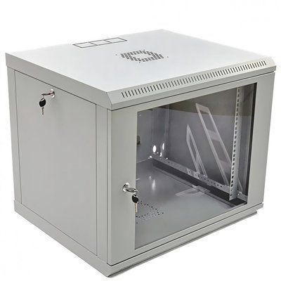 Серверный шкаф настенный 19&Prime; 9U UA-MGSWL95G (507х600х500 мм) серый 77783330 фото