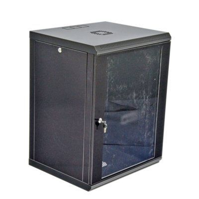 Серверный шкаф настенный 19&Prime; 15U UA-MGSWL155B (773х600х500 мм) черный 77783352 фото