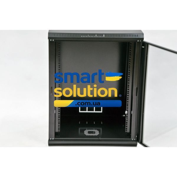 Серверный шкаф настенный 19&Prime; 15U UA-MGSWL155B (773х600х500 мм) черный 77783352 фото