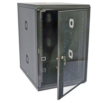 Серверный шкаф настенный 19&Prime; 18U UA-MGSWA188B (907х600х800 мм) черный 77783385 фото