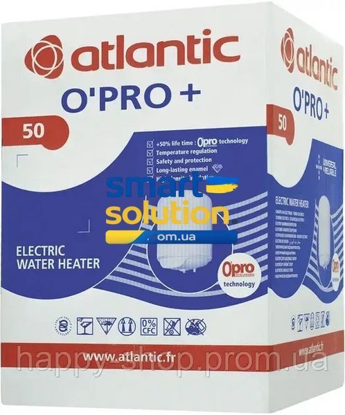 Бойлер електричний на 50 літрів Atlantic O'PRO + HM 100 D400-1-M 48392 фото