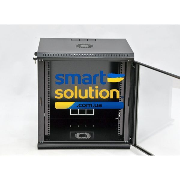 Серверный шкаф настенный 19&Prime; 12U UA-MGSWL126B (640х600х600 мм) черный 77783354 фото