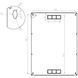 Серверный шкаф настенный 19&Prime; 18U UA-MGSWA188B (907х600х800 мм) черный 77783385 фото 6