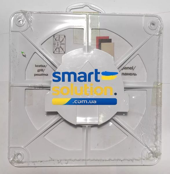 Вытяжной вентилятор AirRoxy dRim 125 S BB (01-066) + 100/125 Grill (02-300) + dRim Plexi белый матовый (01-161) 999688 фото