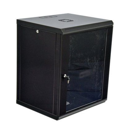 Серверный шкаф настенный 19&Prime; 15U UA-MGSWL156B (773х600х600 мм) черный 77783361 фото