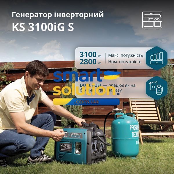 Генератор інверторний Konner&Sohnen KS 3100iG S 77785973 фото