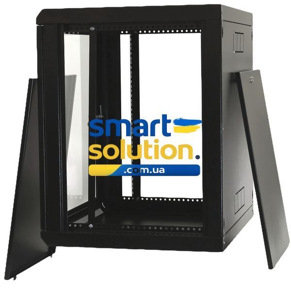 Серверный шкаф настенный 19&Prime; 12U UA-MGSW1L125B (640х600х500 мм) черный 77783339 фото