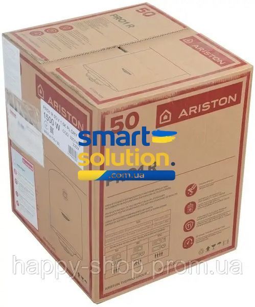 Бойлер на 50 літрів ARISTON PRO1 R 50 V 1,5K PL DRY 42654 фото
